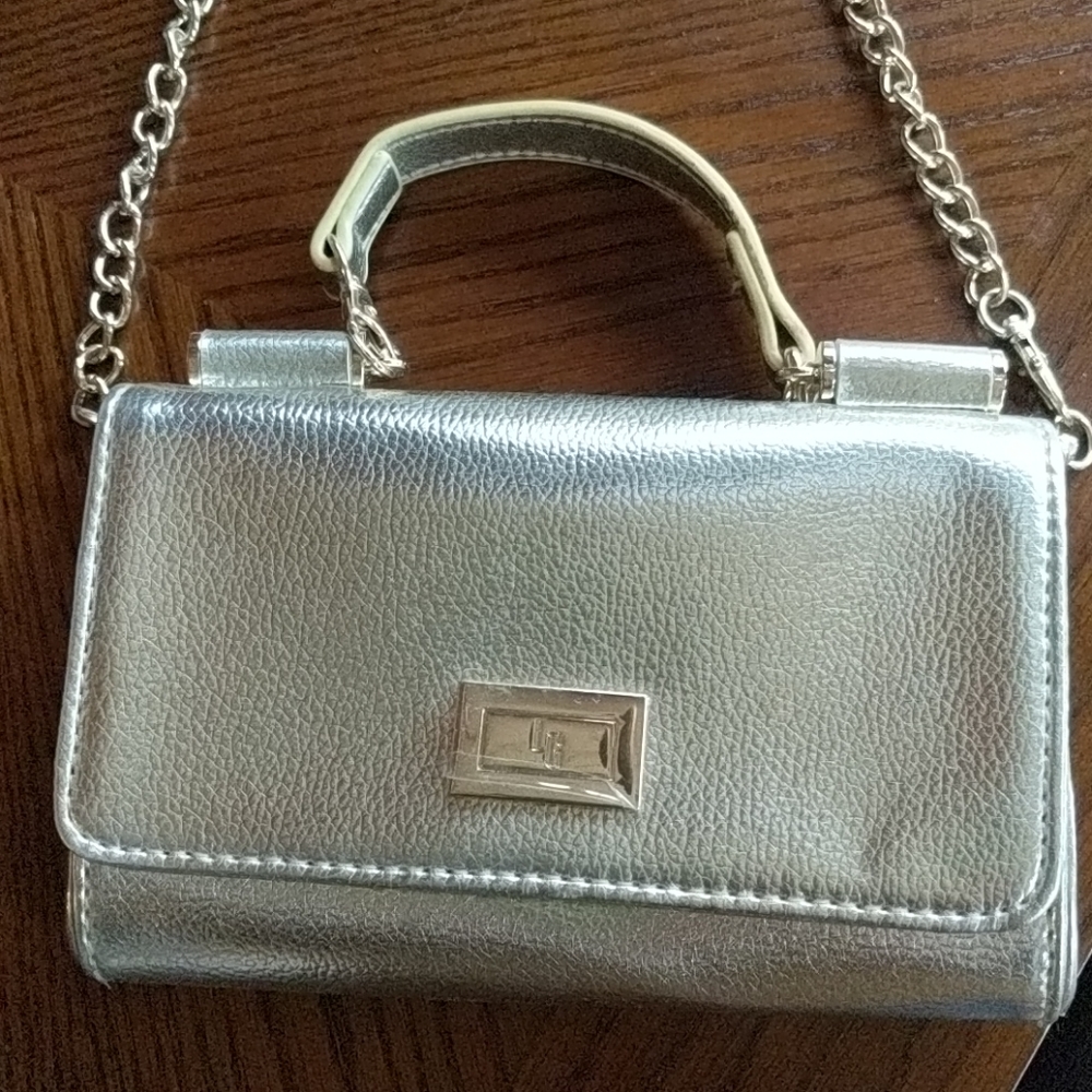 Gold clutch purse